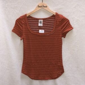 Free People We The Free Burnt Orange Top, S NWT
